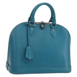 LOUIS VUITTON Epi Alma PM Hand Bag Cyan LV Auth 158917SAV